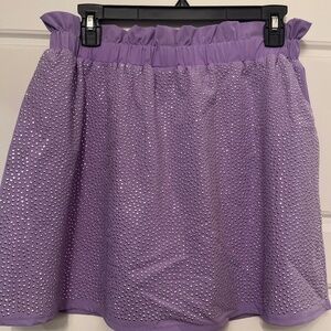 Purple Rhinestone Skort